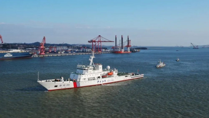 台湾海峡首艘大型巡航救助船「海巡06」列编。