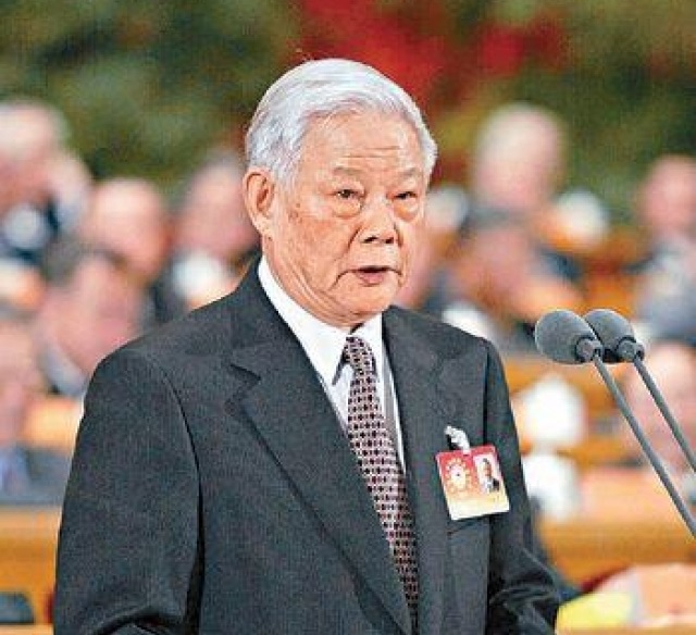 原全国政协副主席、广东原省长叶选平在广州逝世。网上图片