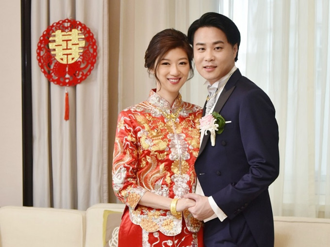 容海恩上月与袁弥昌结婚。资料图片