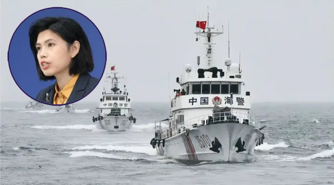 大陸海警船艦出沒廈金水域，國台辦表示堅決支持常態巡查。