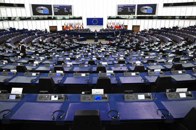 欧洲议会高通通过「欧盟–台湾政治关系与合作」。美联社图片