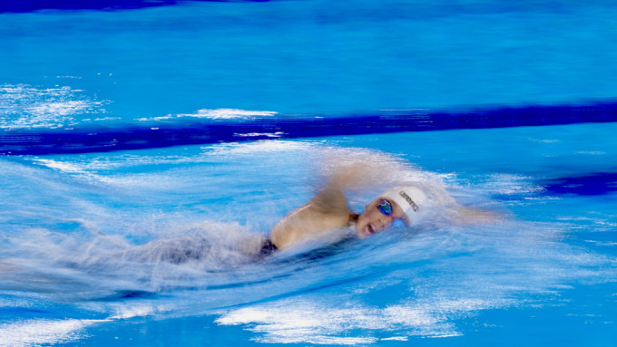何詩蓓刷新800米自由泳港績。 劉駿軒攝