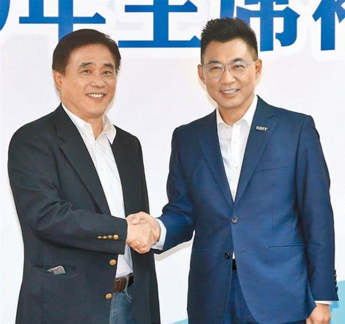 两位参选人郝龙斌(左)、江启臣(右)。网上图片