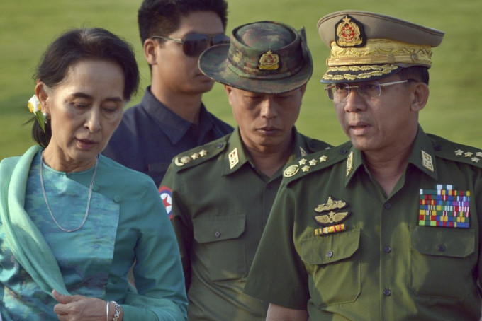 缅甸军方逮捕昂山素姬后，宣布为期一年的紧急状态，紧急状态结束后将重新举行大选。AP资料图片