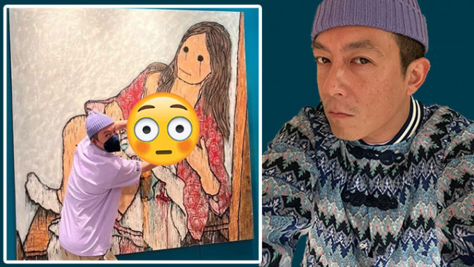 陳冠希逛藝術展對「裸女」伸鹹豬手，網民反應兩極。