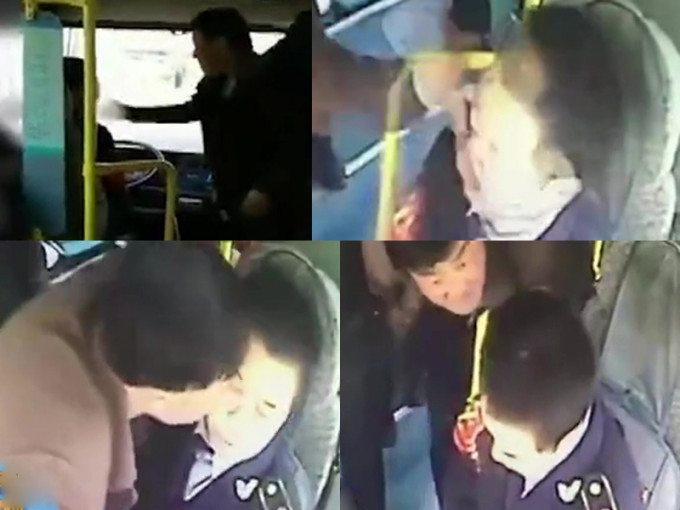 西安市有三名醉酒男乘客搭巴士未付款，司機出言提醒慘遭掌摑更被咬臉。（網圖）