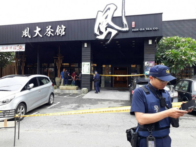 台中市沙鹿区中山路一间茶馆发生疑似枪击案，一名男子送院后身亡，一对夫妇受伤。网图
