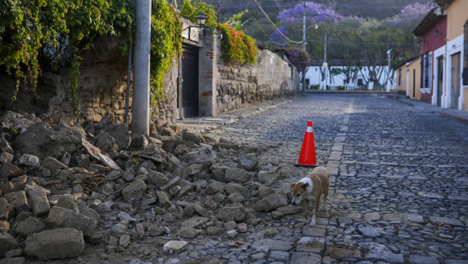 危地馬拉發生6.2地震。AP圖