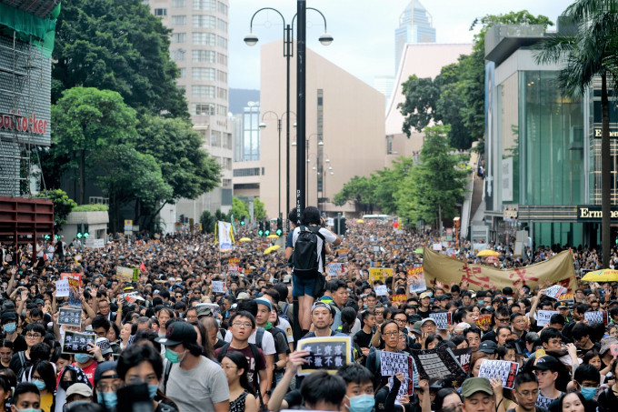 民陣發起周日九龍遊行，警方發反對通知書。資料圖片