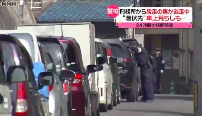 日本派出6600名警員追捕。網上圖片