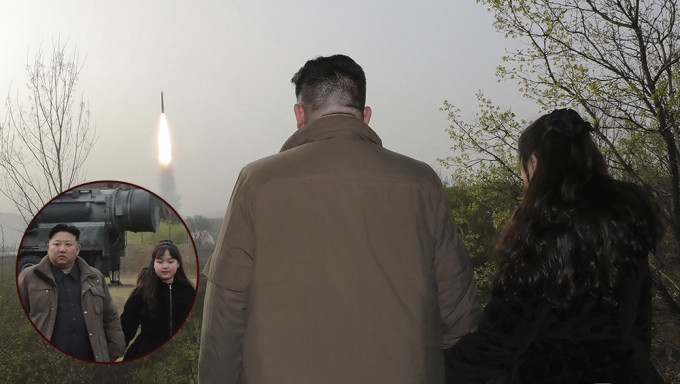 北韓試射火星炮-18洲際導彈，金正恩攜愛女一同觀看。AP