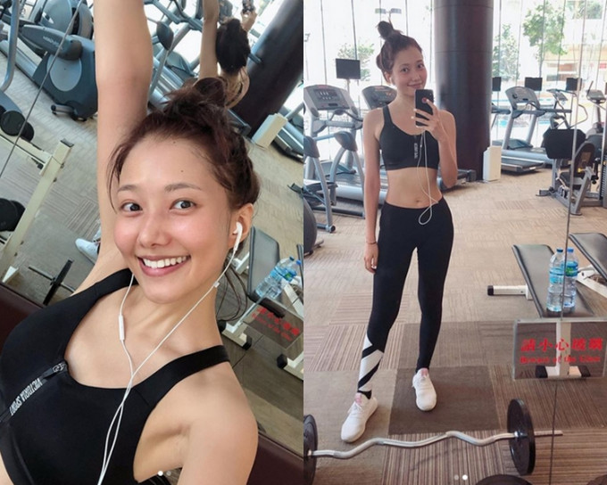 刘温馨为新角色积极做运动keep fit。 刘温馨IG