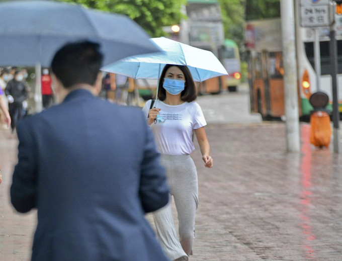 天文台提醒強雷雨區未來一兩小時影響香港。資料圖片