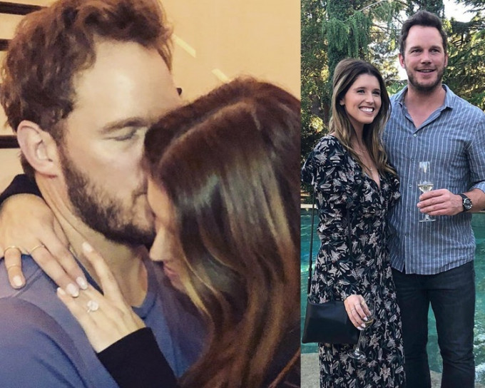 Chris跟Katherine拍拖7個月就求婚，晒甜蜜外也晒閃亮鑽戒。