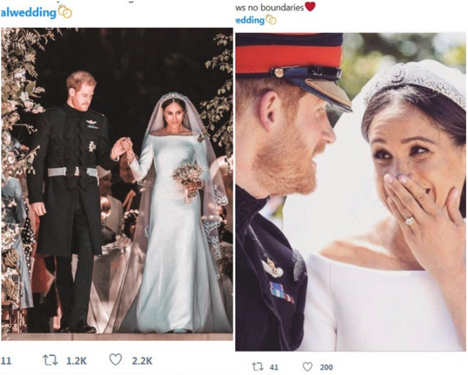 将近600万人在Twitter发文，分享对这场皇室婚礼的看法。