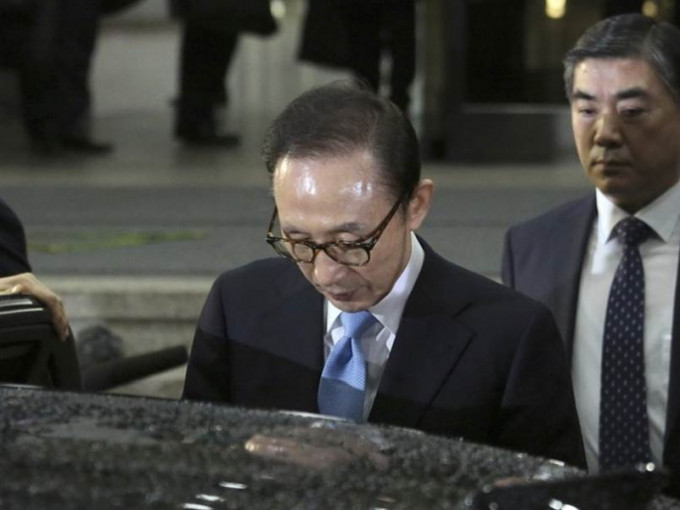南韓前總統李明博二審獲刑17年。AP