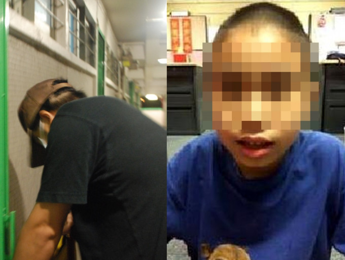 狠父(左)將兒子(右)遺棄於新加坡。資料圖片