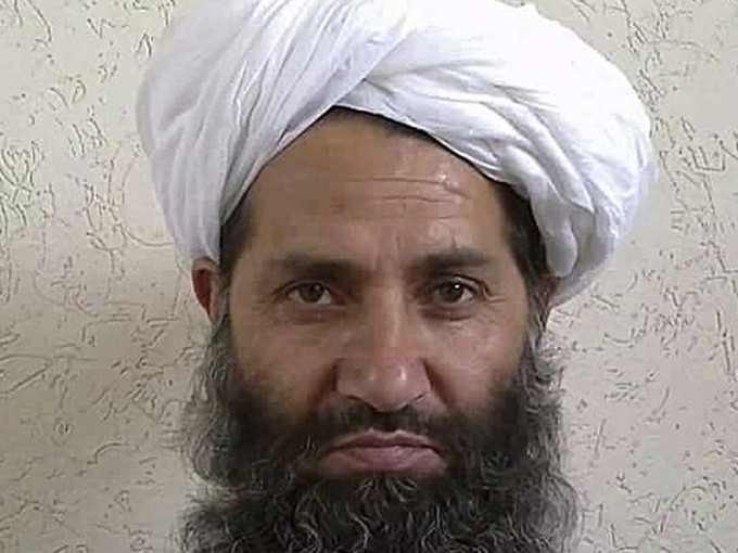 塔利班最高领导人阿洪扎达。AP资料图片