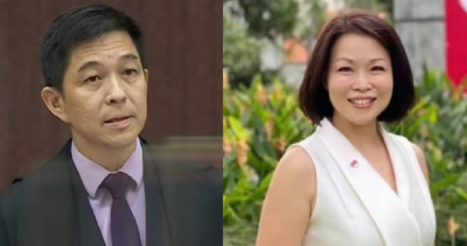 新加坡国会议长陈川仁与议员锺丽慧，宣布退党。  Facebook截图