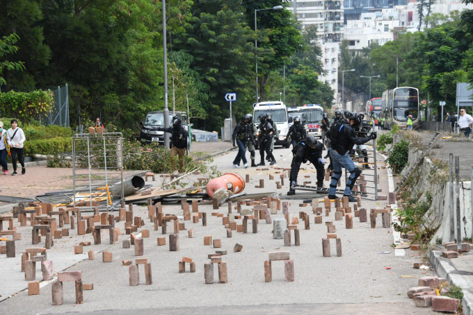 本港中大、理大爆發激烈衝突。資料圖片