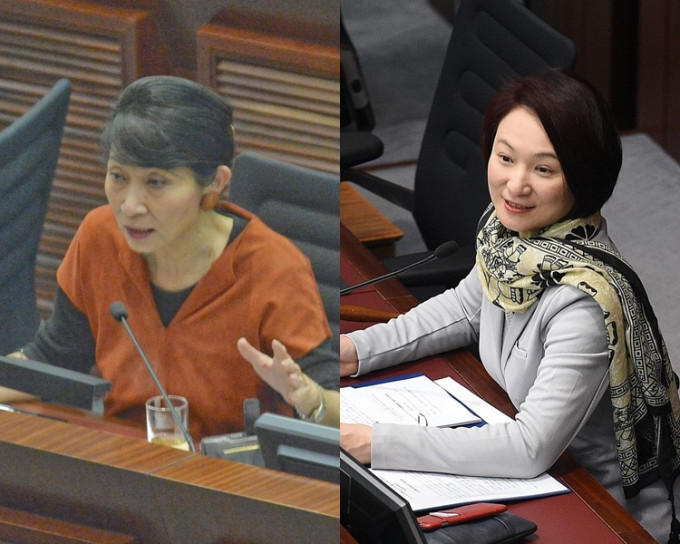 李慧琼(右)指，毛孟静(左)的投诉并不公道。资料图片