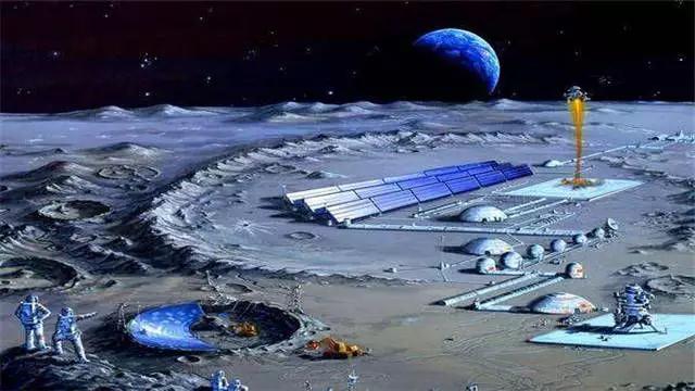 中國月球基地模擬圖。