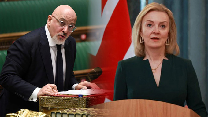 财政大臣查学礼（Nadhim Zahawi）（左）及外相卓慧思（Liz Truss）成为继任首相热门人选。路透社资料图片