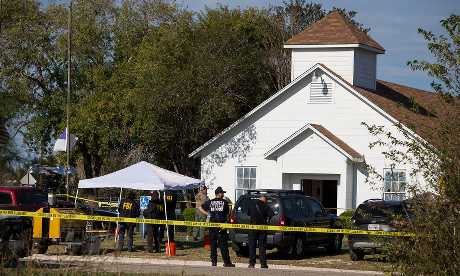 美國德州一間教堂今天發生槍擊。AP