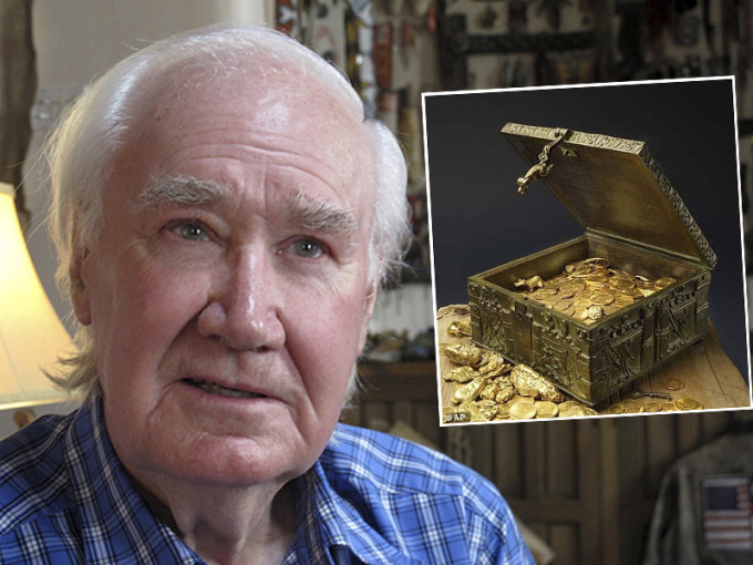 89歲的收藏家費恩洛磯山脈藏千萬寶藏，發起尋寶活動，10年後終有人尋獲芳藏寶箱。AP