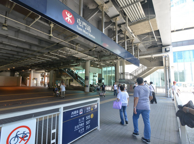 屯門南延綫將由屯門站延伸至屯門南站。資料圖片