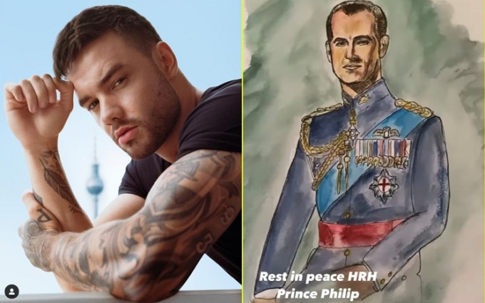 Liam以畫畫悼念親王。