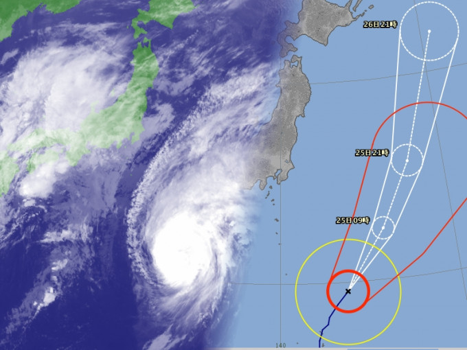 「博罗依」预料不会登陆日本。日本气象厅
