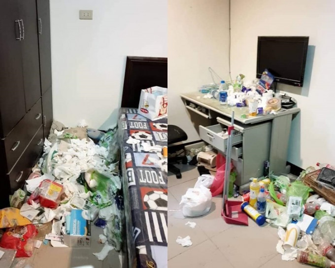 整间房间变成垃圾屋 。网民Yunia Liao图片