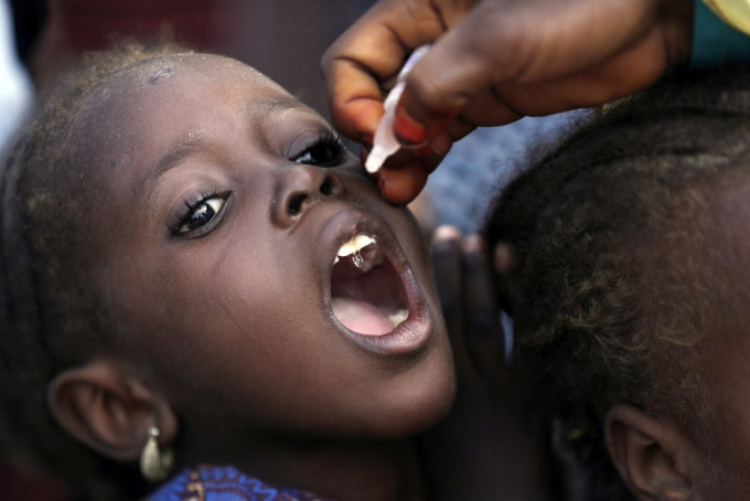 世衞指小儿麻痹症已在非洲绝迹。AP图片