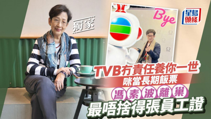 馮素波離巢最唔捨得張員工證，TVB冇責任養你一世咪當長期飯票 。