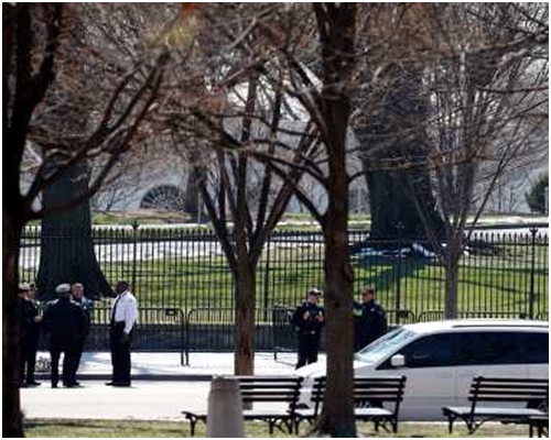 白宮一日內接連發生兩宗保安事件。AP