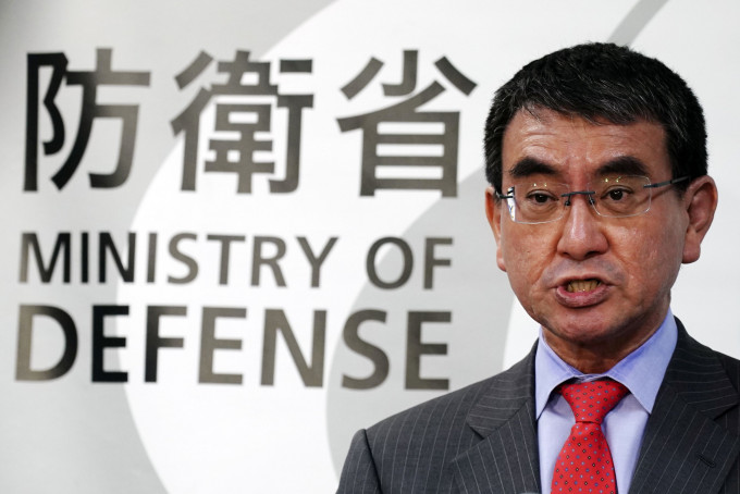 日本防衛相河野太郎證實取消部署兩套昂貴的美製陸基導彈防禦系統。 AP