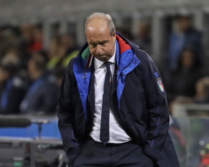 意大利國家隊教練雲杜拿被解僱。AP