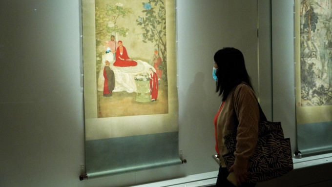 「明四家」唐伯虎及仇英佳作香港故宮文化博物館即日起展出。吳艷玲攝