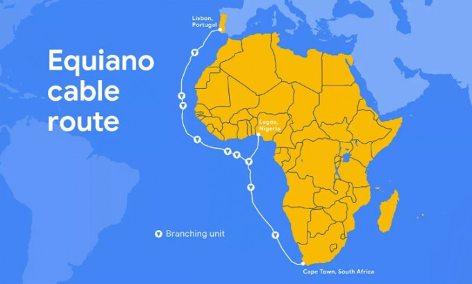 Google第3條私有海底光纜連接葡萄牙至南非。