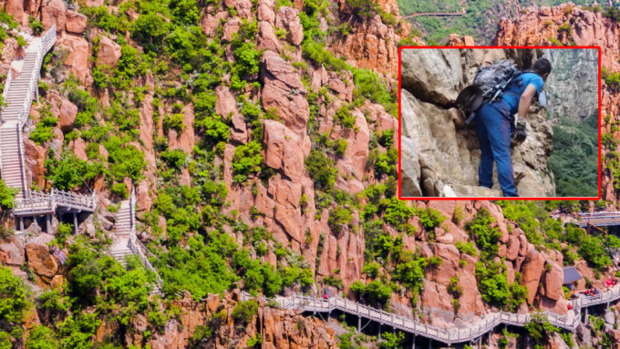 大黑山常有旅客無視警告徒手攀岩，已多次出現傷亡事故。