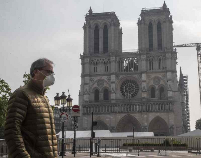 法國新冠肺炎疫情仍然嚴峻。AP　