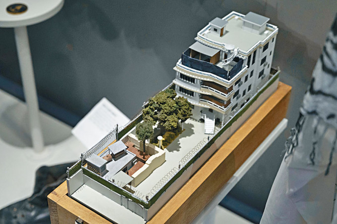 「基地」已故首腦扎瓦希里喀布爾住所的模型。