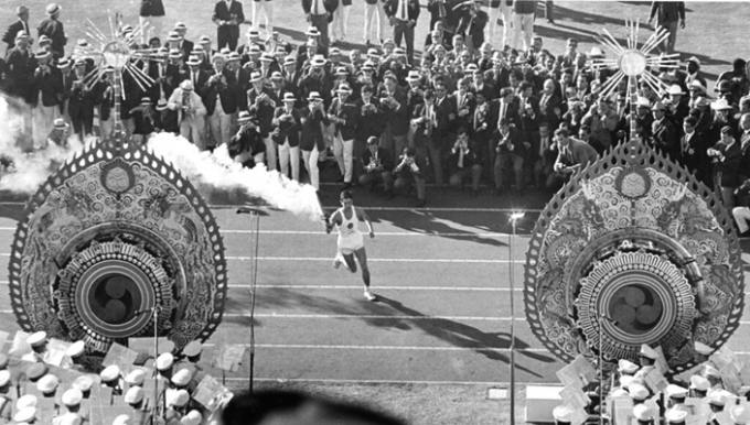 气势如虹的1964年东京奥运会。AP