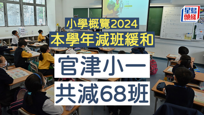 小學概覽2024｜本學年減班緩和 官津小一共減68班