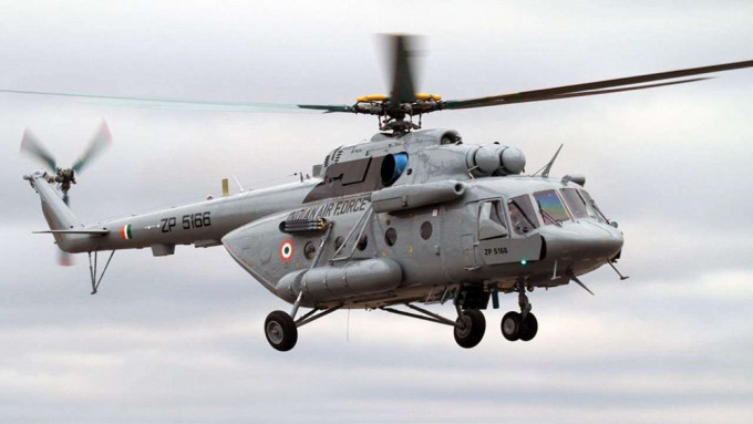 Mi-17V5直升机为印度空军的现役机种，主要用来运输。资料图片