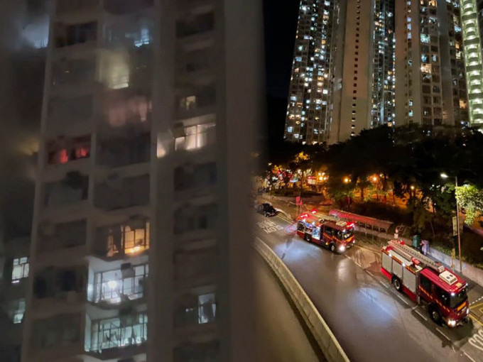 西湾河兴东邨一单位发生火警。网上图片