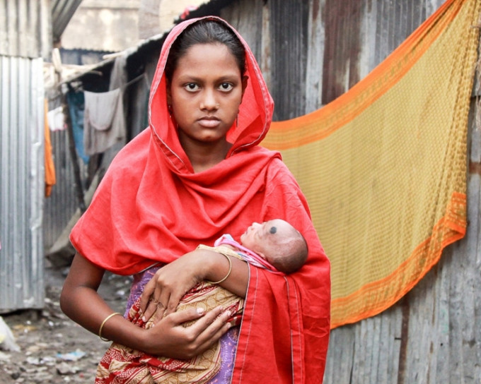 孟加拉女性中，超過一半在18歲之前便要結婚。網圖