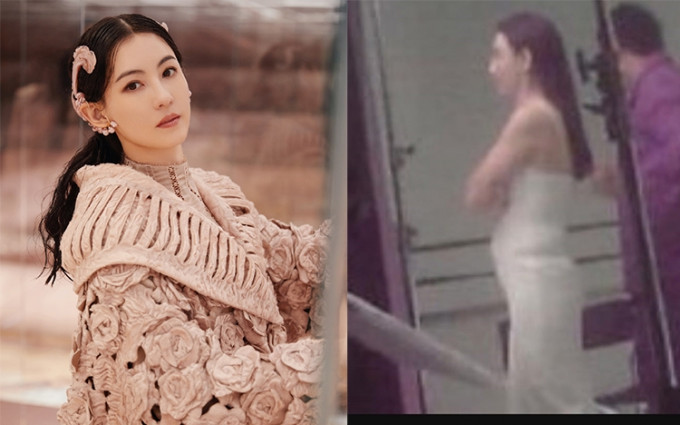 張柏芝在北京拍廣告照，可見腹部明顯隆起，引起網民揣測她懷有第4胎。