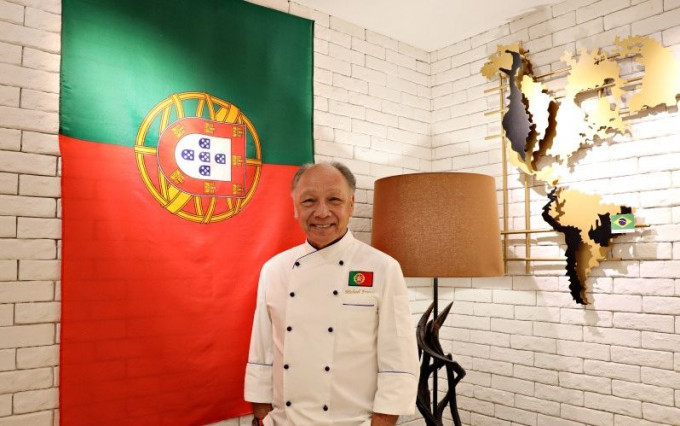 Michael Franco退休後開設餐廳，讓港人享用葡國美食。 林家希攝
